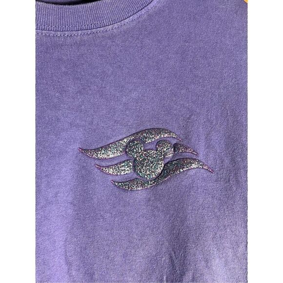 Disney Cruise Line Spirit Jersey Puff Print Glitter L/S Shirt - Picture 4 of 6